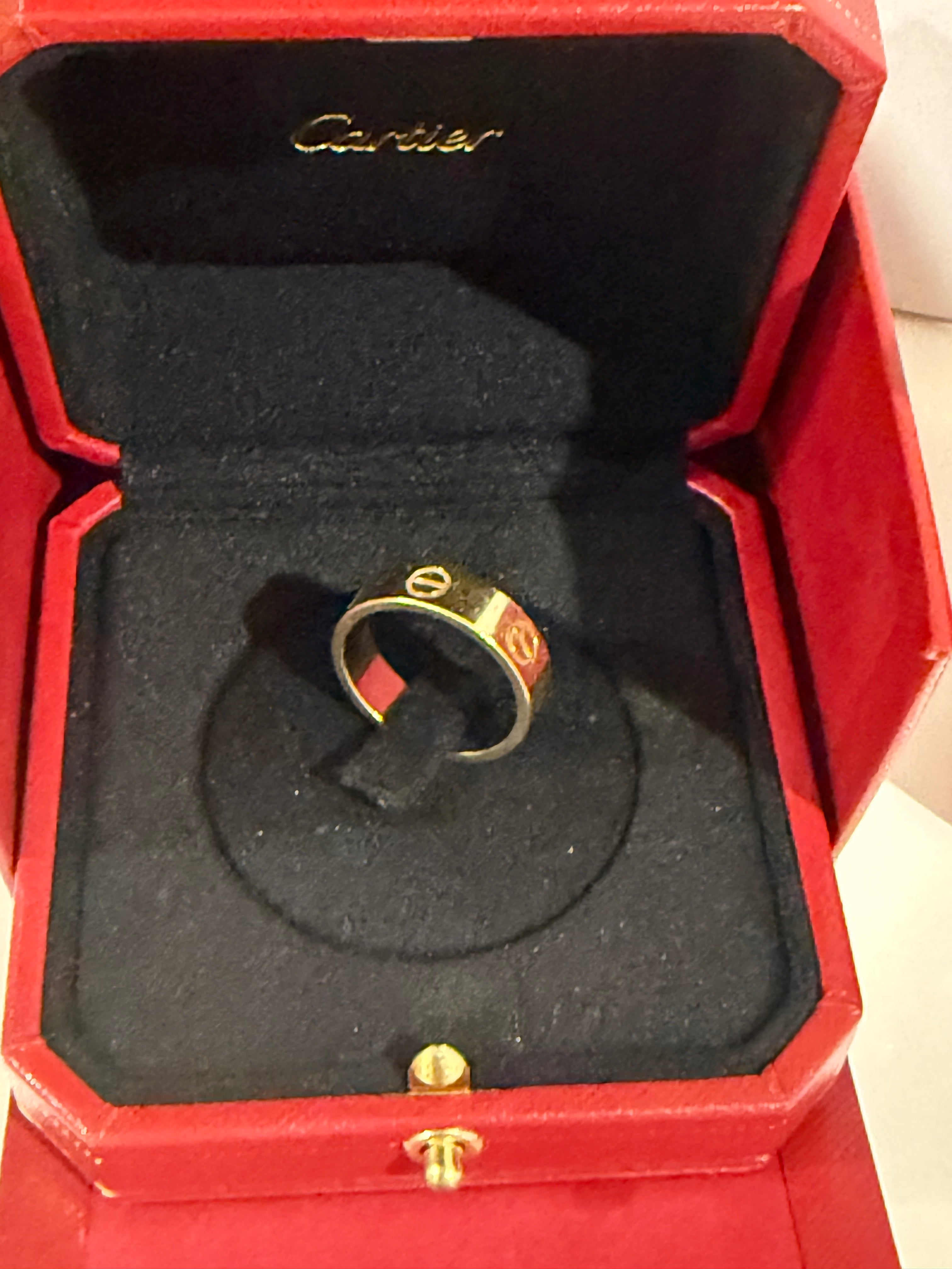 Cartier Love Ring — 18kt Yellow Gold, Size 54