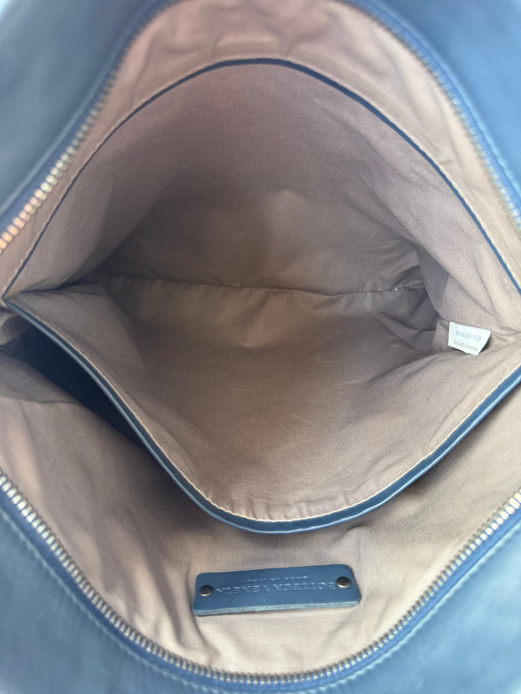 Bottega Veneta Intrecciato Crossbody Messenger Bag — Steel Blue