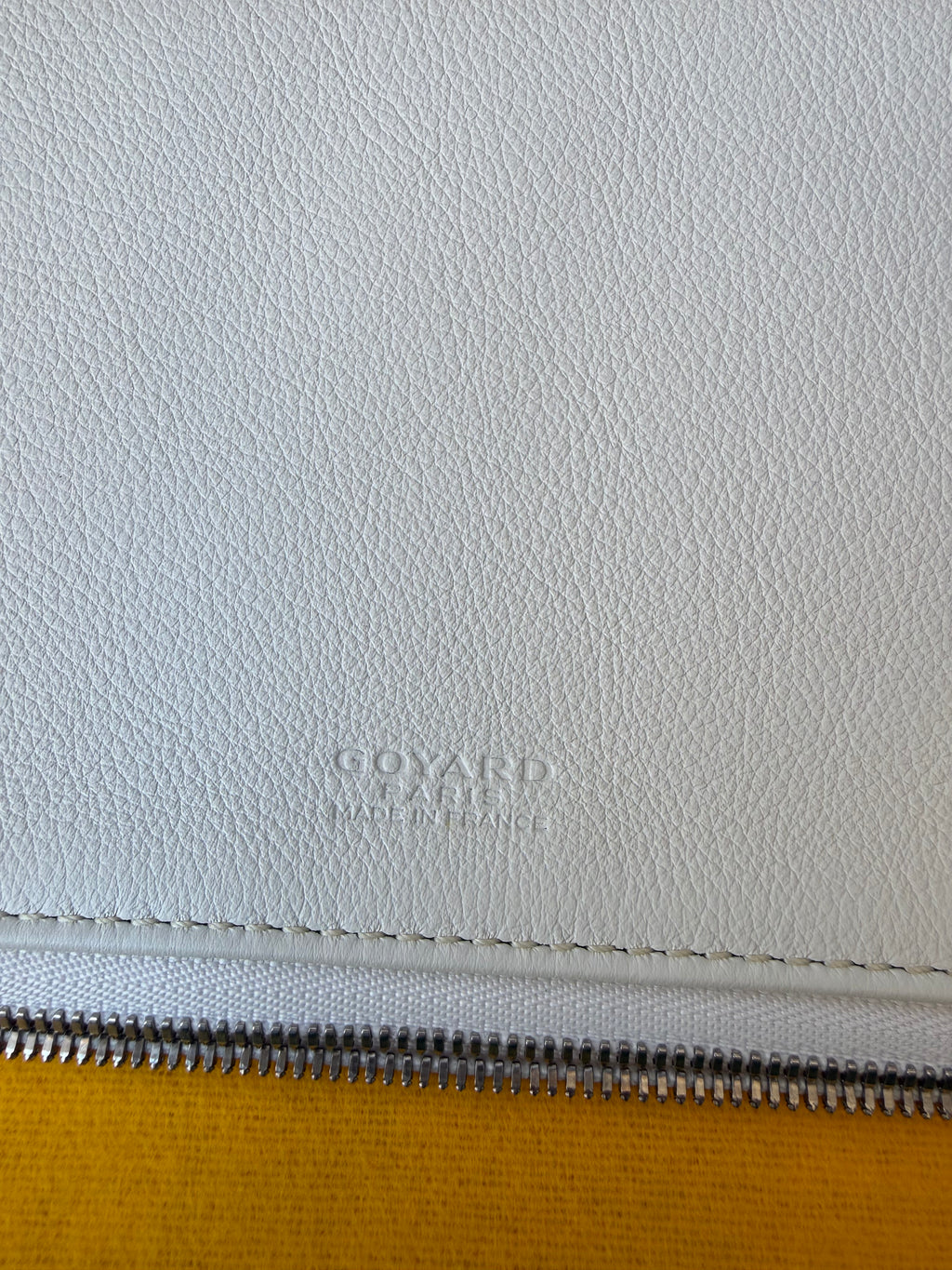 Goyard Saint-Marie MM Clutch White