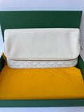 Goyard Saint-Marie MM Clutch White
