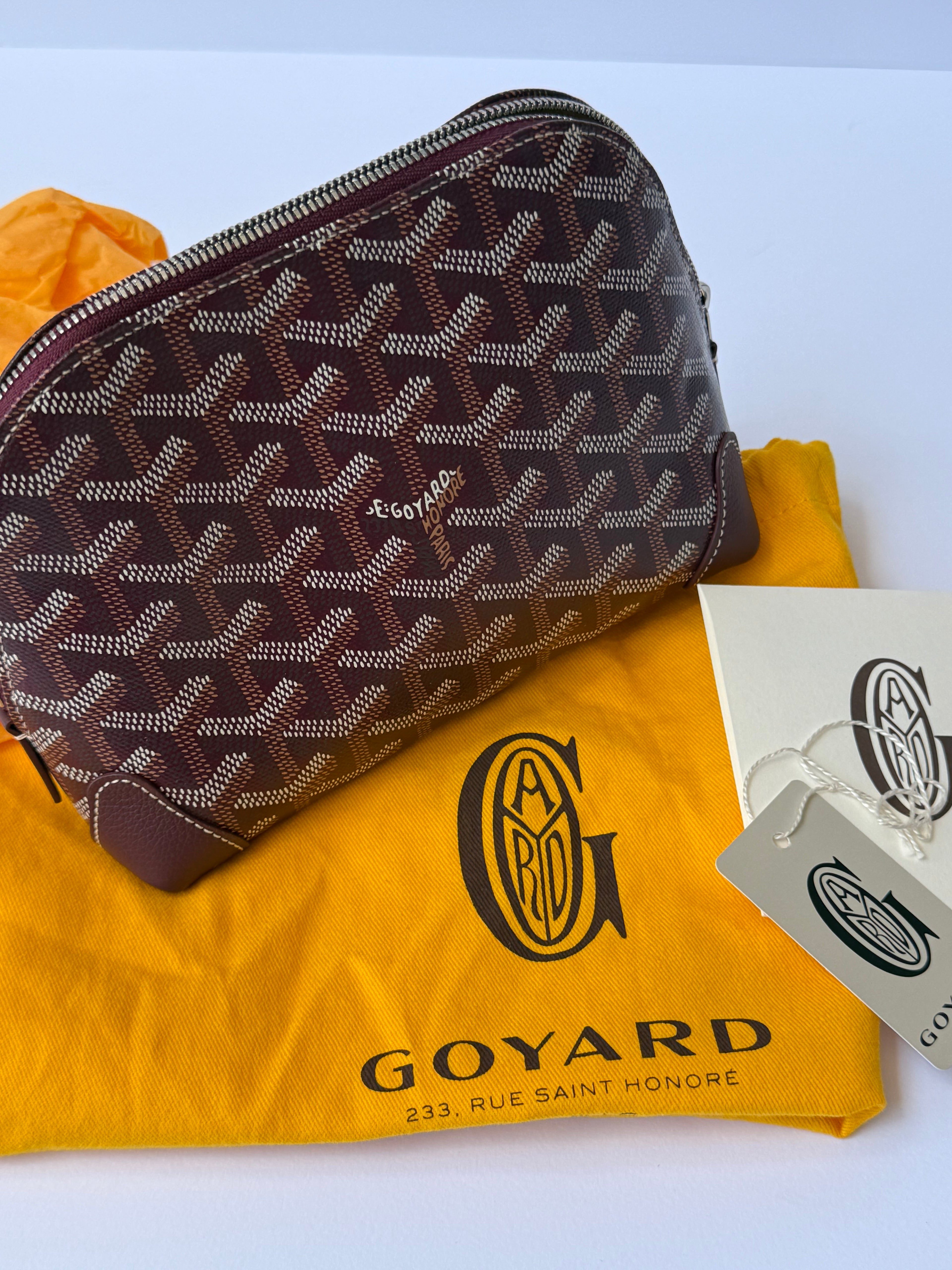 Goyard Vendôme Cosmetic Pouch Burgundy