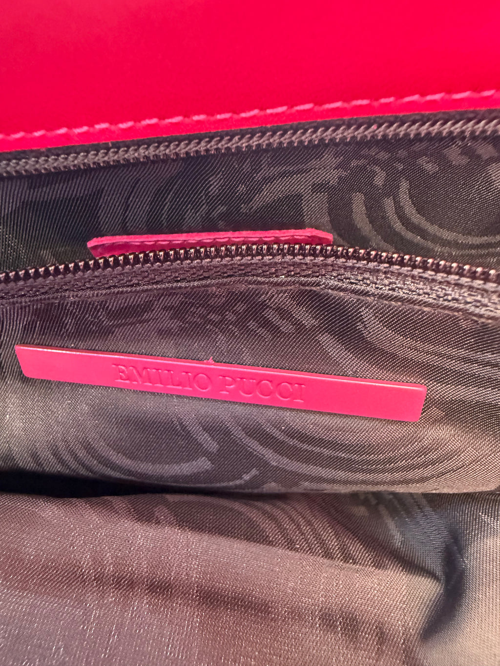 Emilio Pucci Silk Top Handle & Foldover Bag — Archival Print