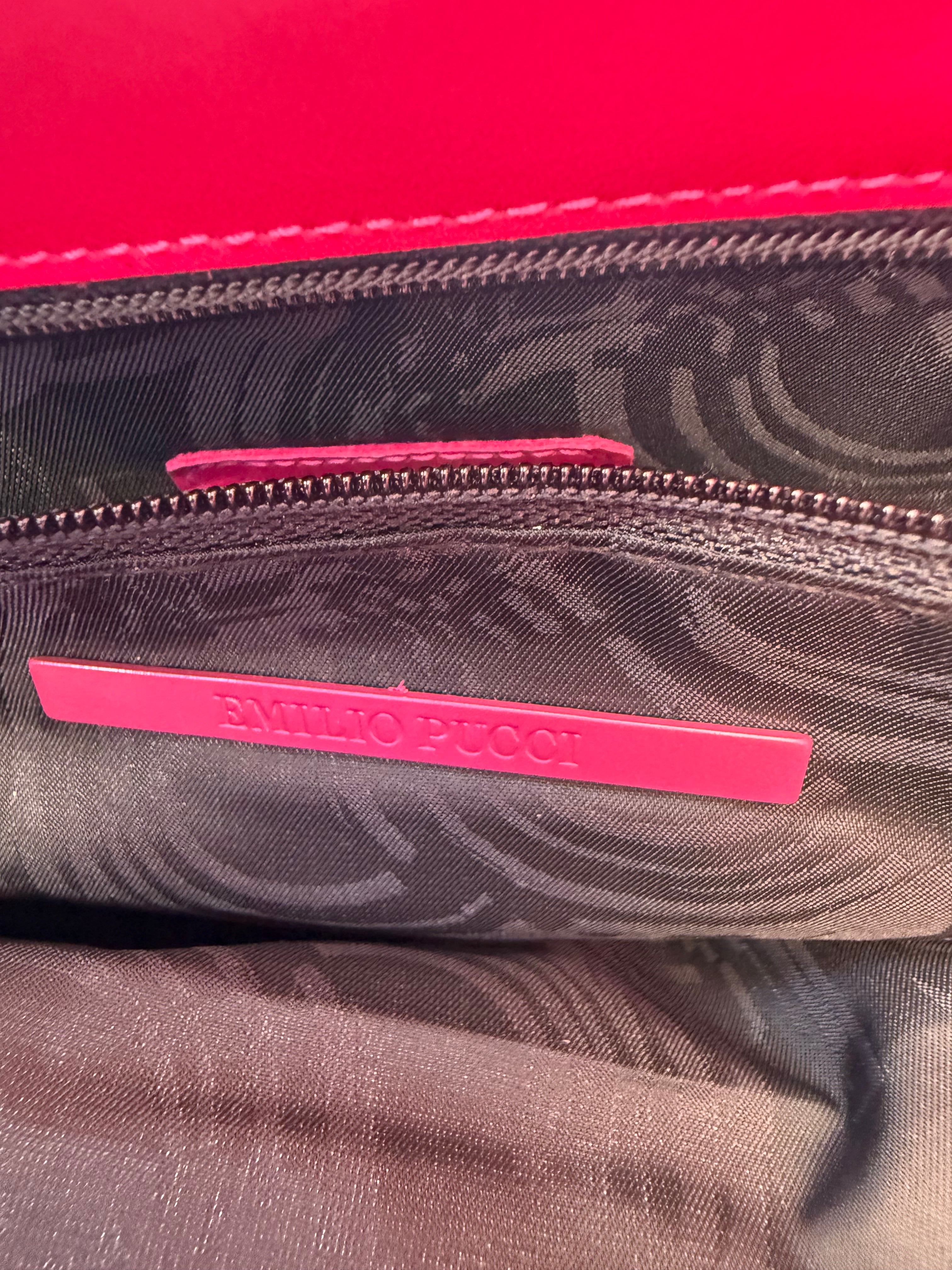 Emilio Pucci Silk Top Handle & Foldover Bag — Archival Print