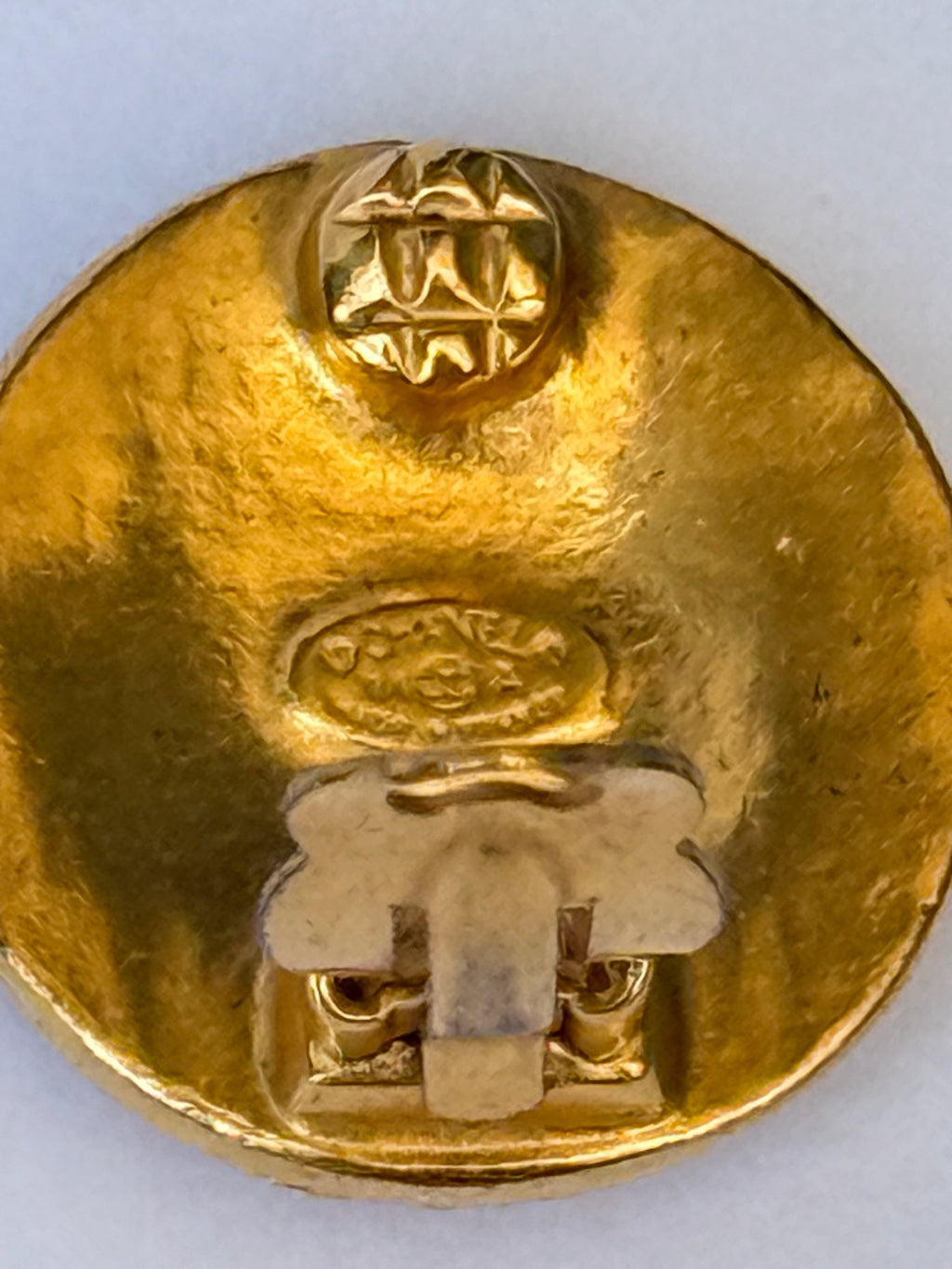 Chanel 1994 Coco Mark Clip-On Earrings 24K GP