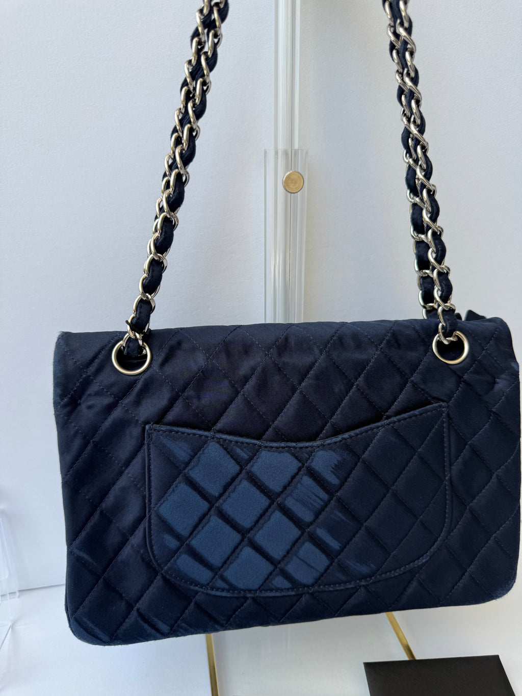 Chanel 12 Series Medium Paillettes Double Flap Bag in Navy