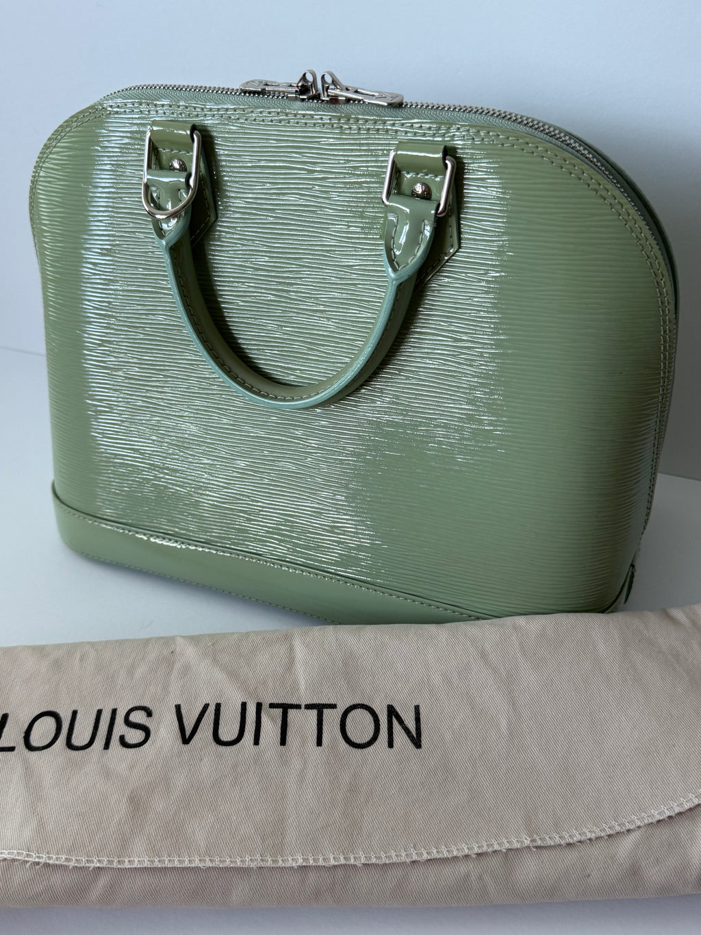 Louis Vuitton Sage Green Epi Leather Alma BB Satchel
