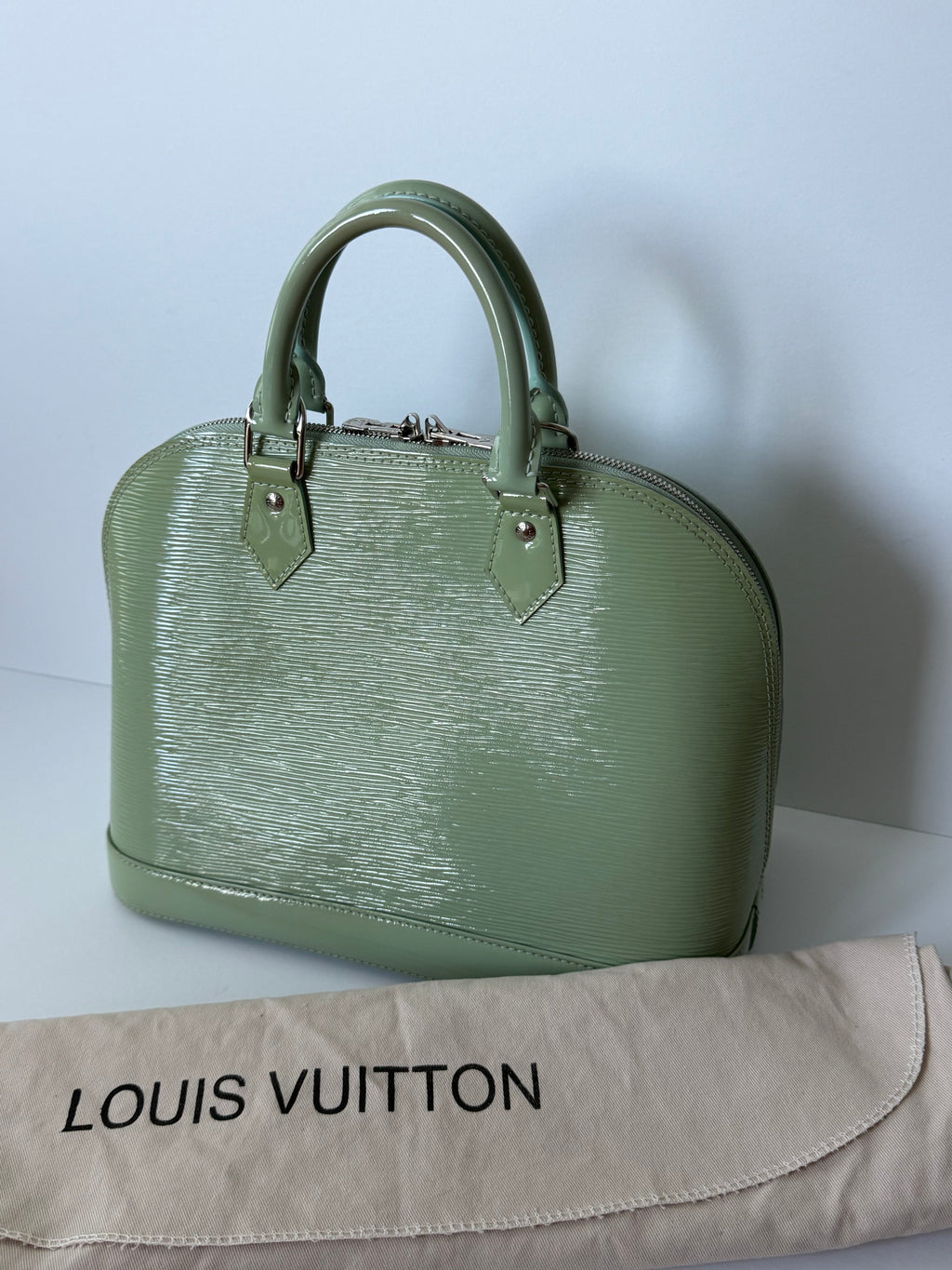 Louis Vuitton Sage Green Epi Leather Alma BB Satchel