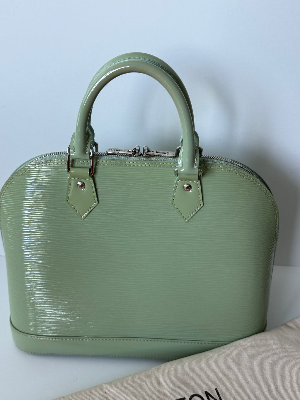 Louis Vuitton Sage Green Epi Leather Alma BB Satchel