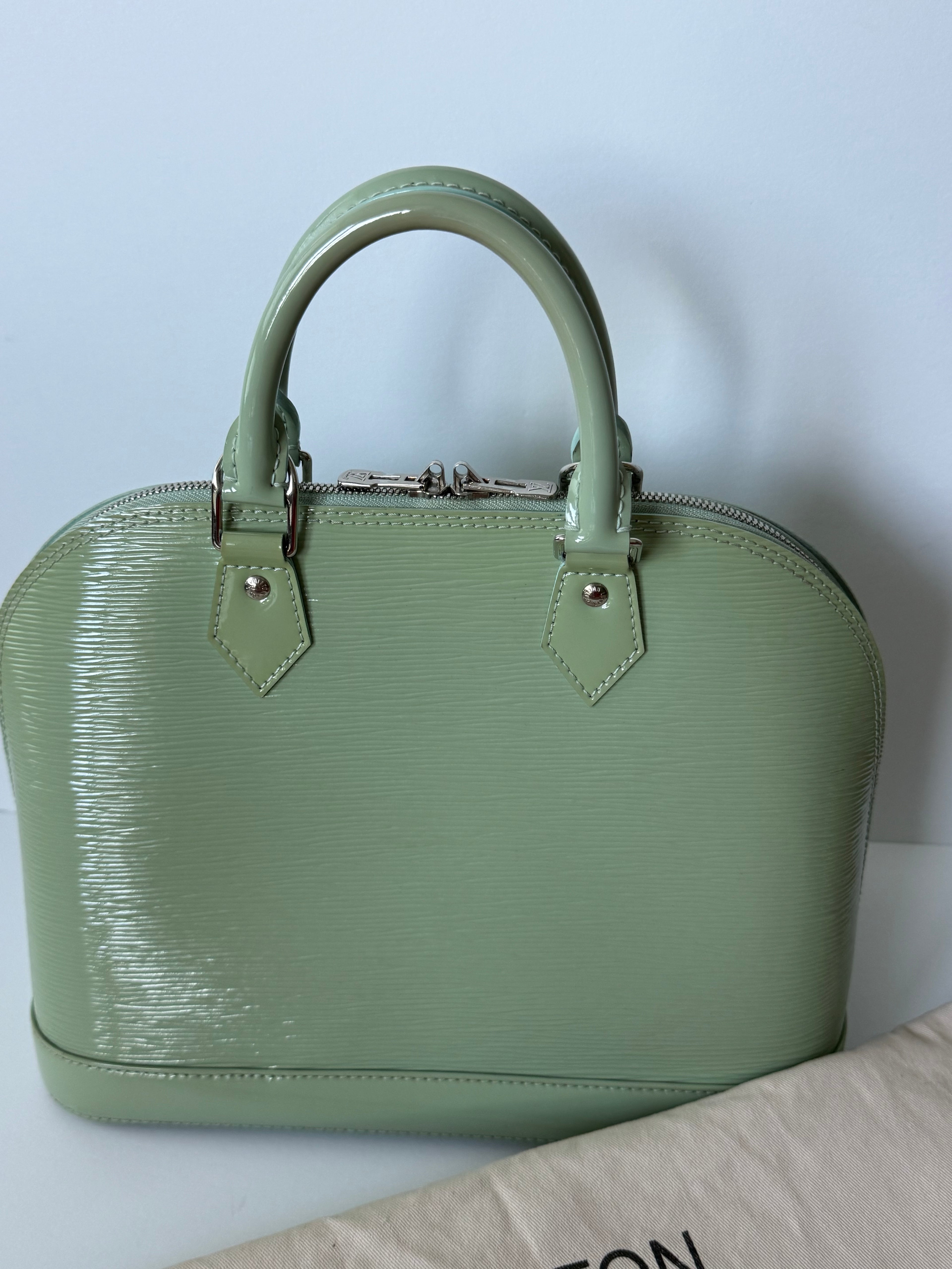 Louis Vuitton Sage Green Epi Leather Alma BB Satchel