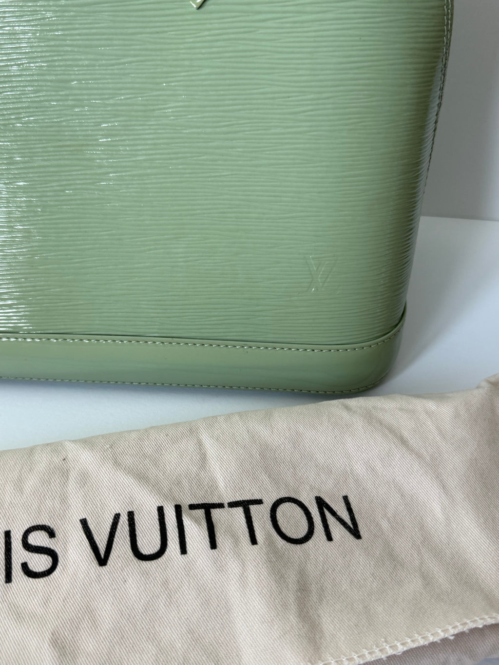 Louis Vuitton Sage Green Epi Leather Alma BB Satchel