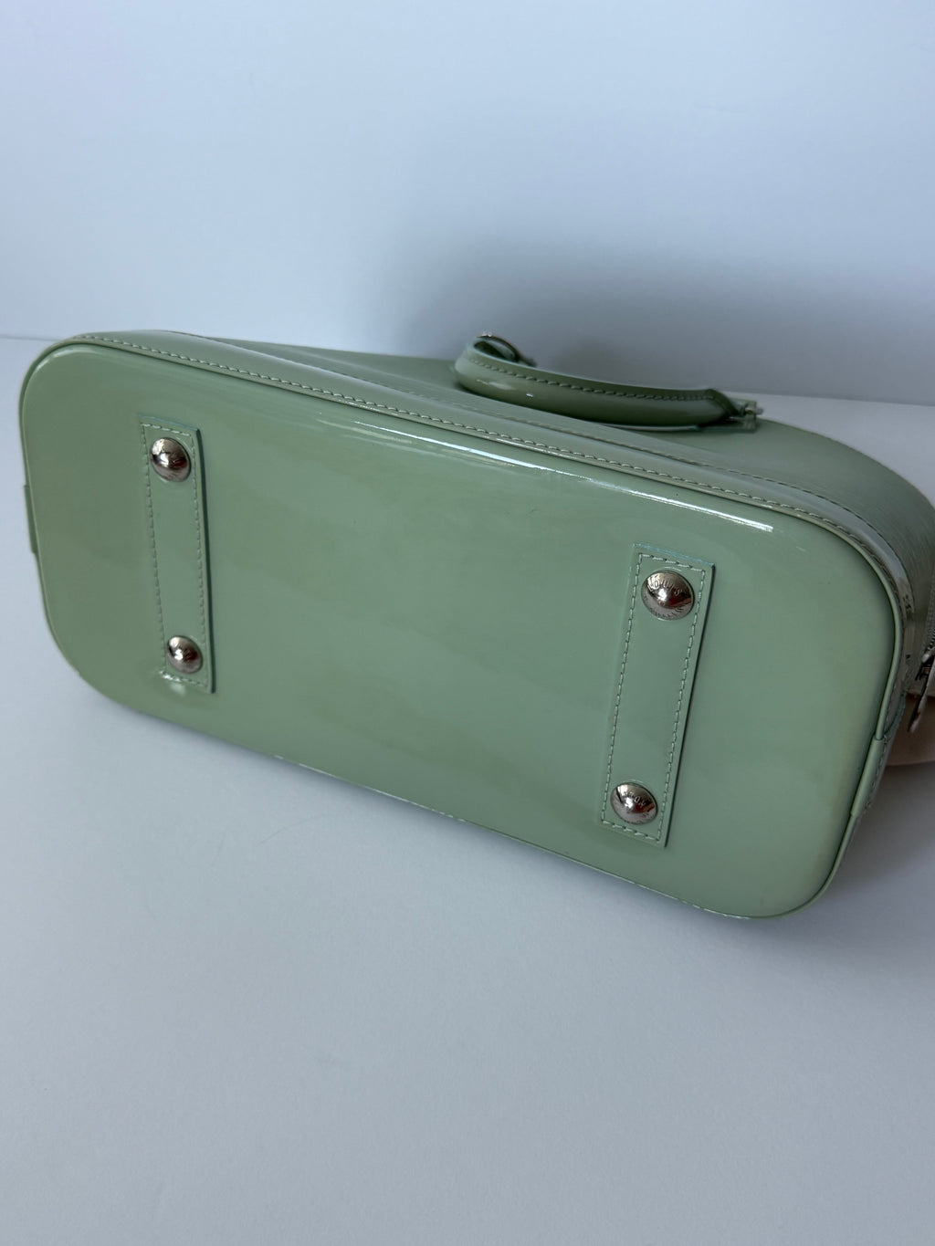 Louis Vuitton Sage Green Epi Leather Alma BB Satchel
