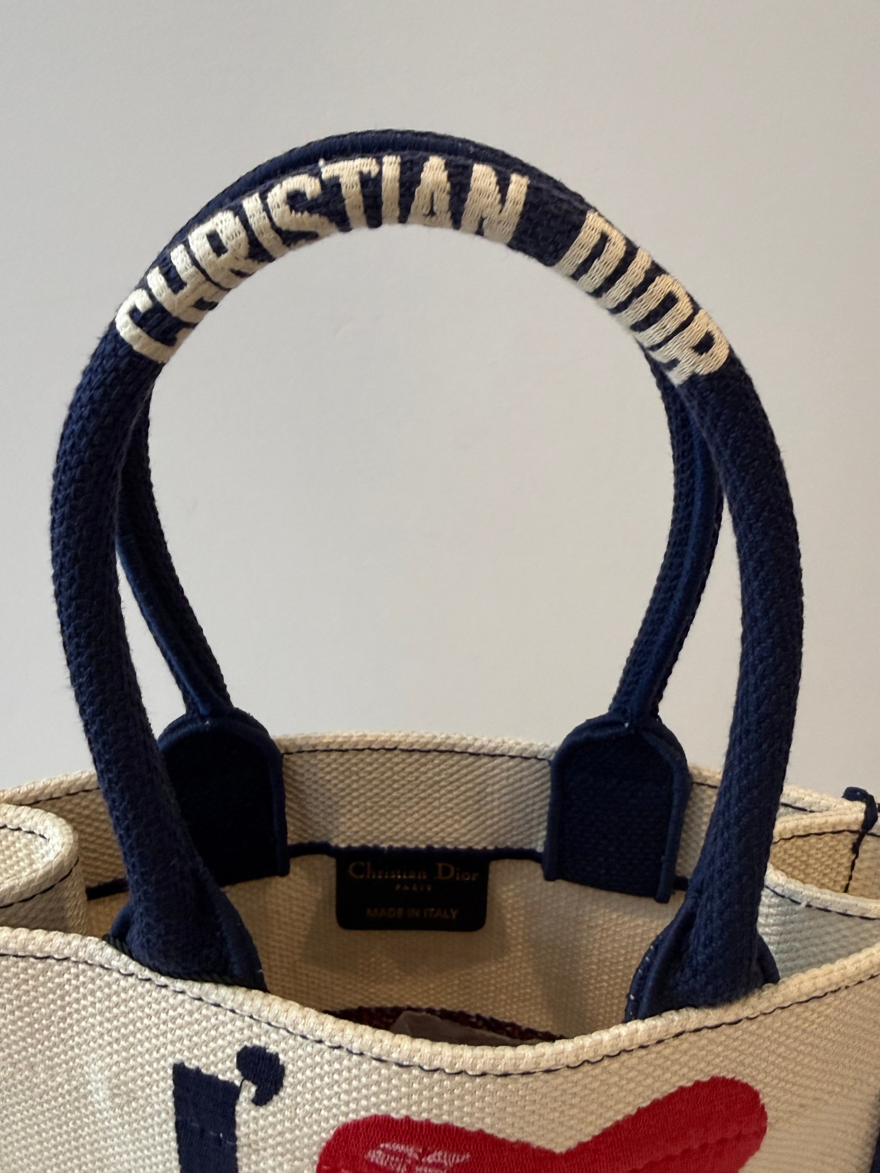 Christian Dior Mini Book Tote – "J'adore Paris / I ❤️ Paris"